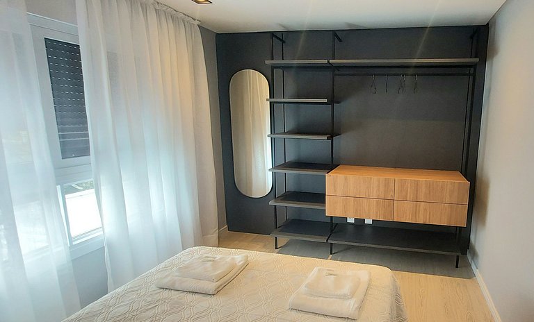 Apartamento Metalic com lareira ecológica