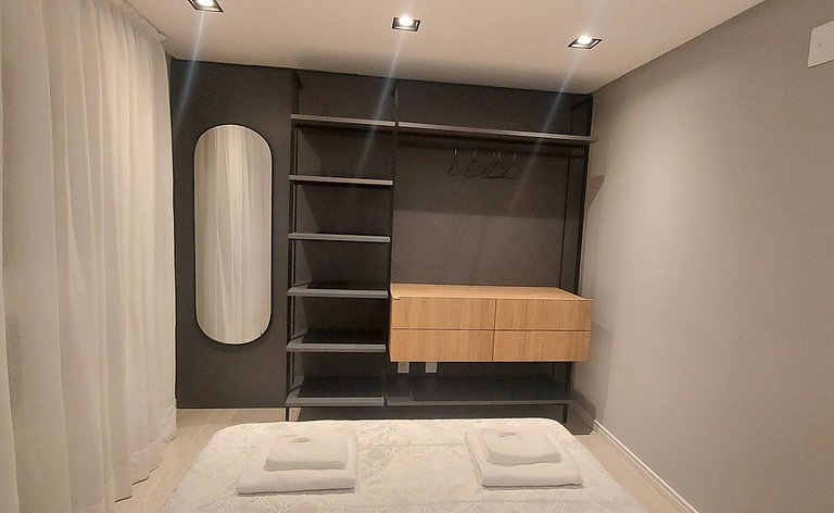 Apartamento Metalic com lareira ecológica