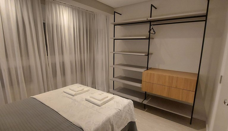 Apartamento Metalic com lareira ecológica