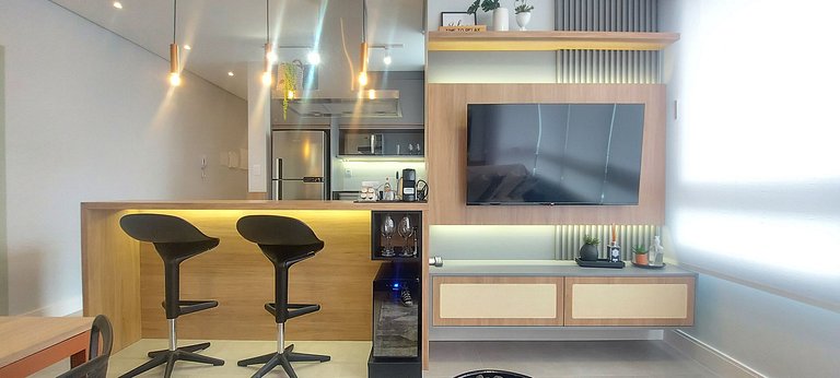 Apartamento Sofisticado e com Academia