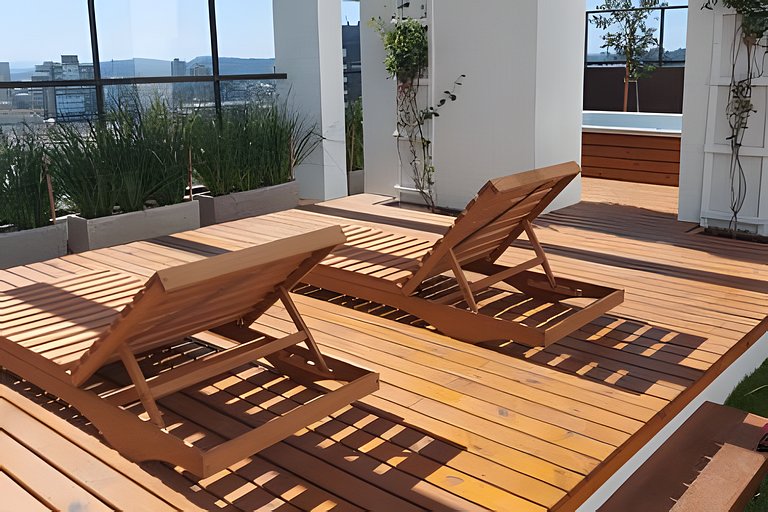 Apartamento Requinte com laser na cobertura