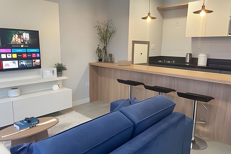 Apartamento moderno e funcional com academia