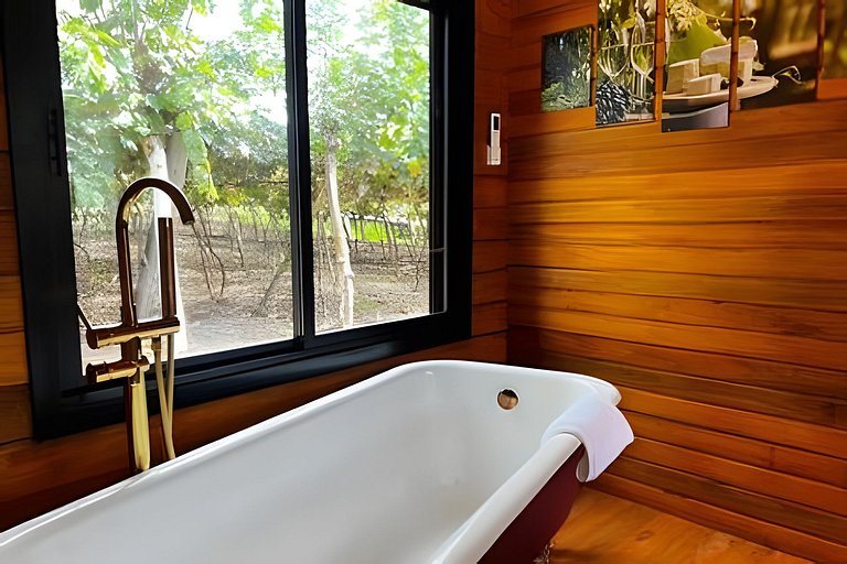 Cabana Chardonnay refúgio romântico entre vinhedos