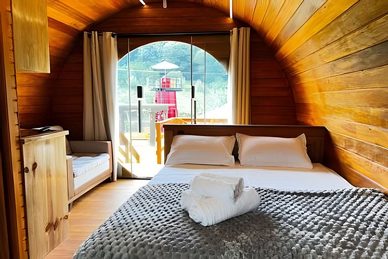 Cabana Chardonnay refúgio romântico entre vinhedos