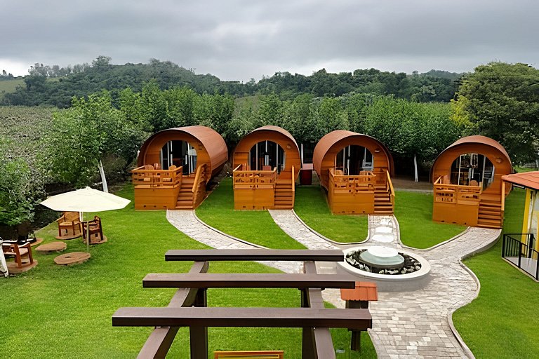 Cabana Merlot charme e aconchego entre vinhedos