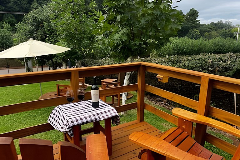 Cabana Merlot charme e aconchego entre vinhedos