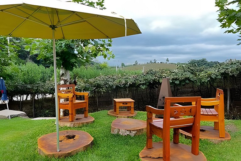 Cabana Merlot charme e aconchego entre vinhedos