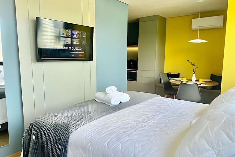 Now Studio no centro / vista e conforto