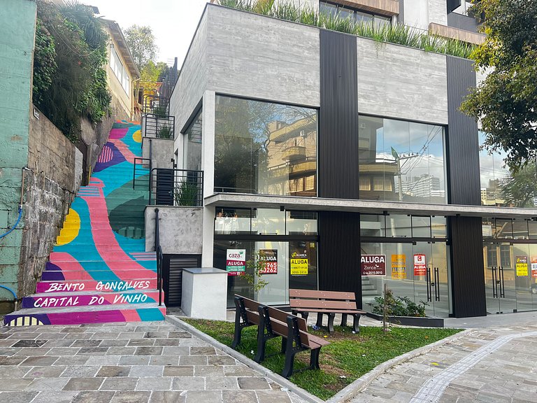 Now Studio no centro / sacada e charme