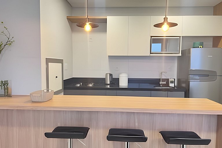 Apartamento moderno e funcional com academia